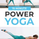 Pin for Pinterest of power yoga and abs workout