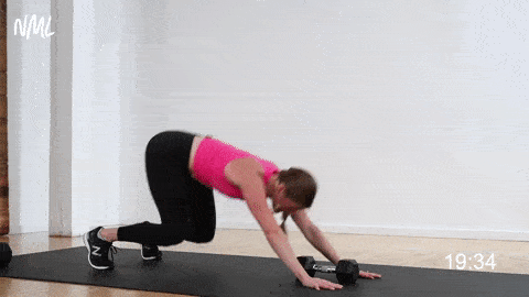 how to do a launcher plank or side plank with dumbbells