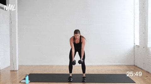 how to do a Bent Over Back Row with dumbbells
