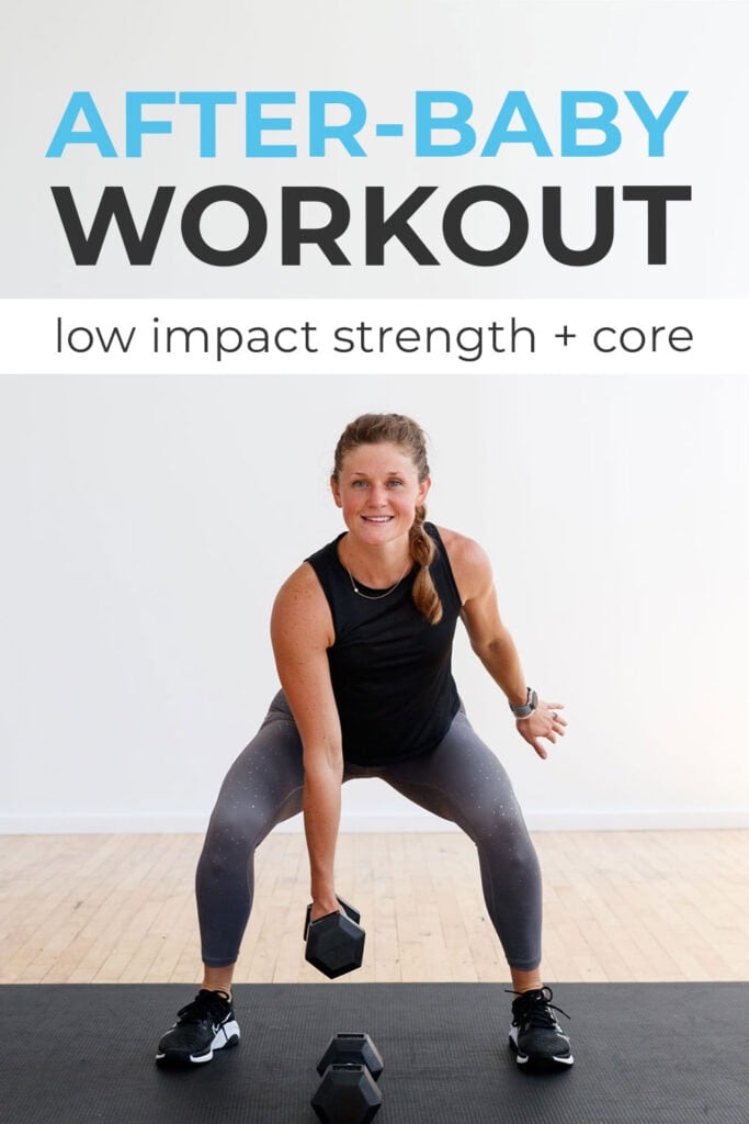 9 Postpartum Exercises After Baby | Low Impact Strength Workout