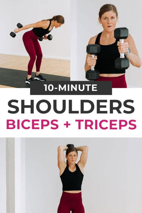 10-Minute Shoulder, Bicep and Tricep Workout (Video)|Nourish Move Love