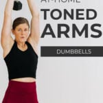 Pin for Pinterest of Shoulder, Bicep and Tricep Workout