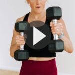 Pin for Pinterest of Shoulder, Bicep and Tricep Workout