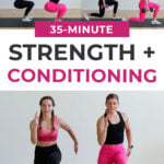 35-Minute Strength and Conditioning Workout pin for pinterest