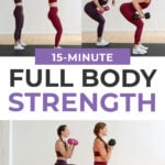 Pin for pinterest | full body strength workout