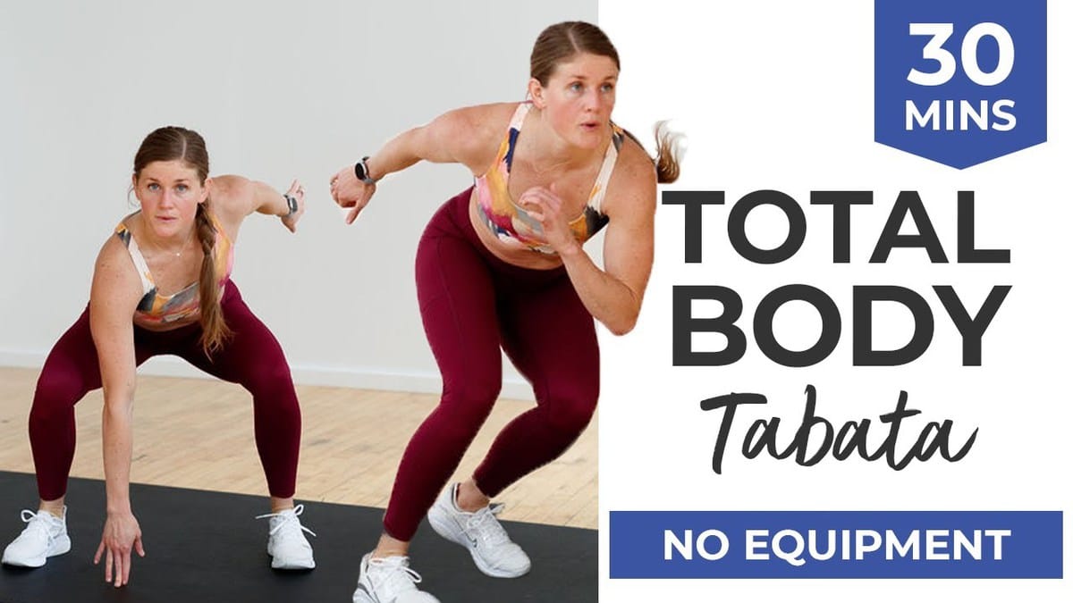 30-Minute Bodyweight Tabata Workout (No Equipment)