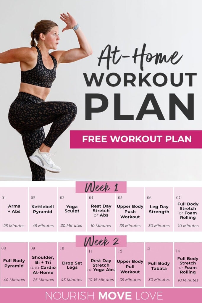 FREE At Home Workout Plan for Women | 14 days of free home workouts