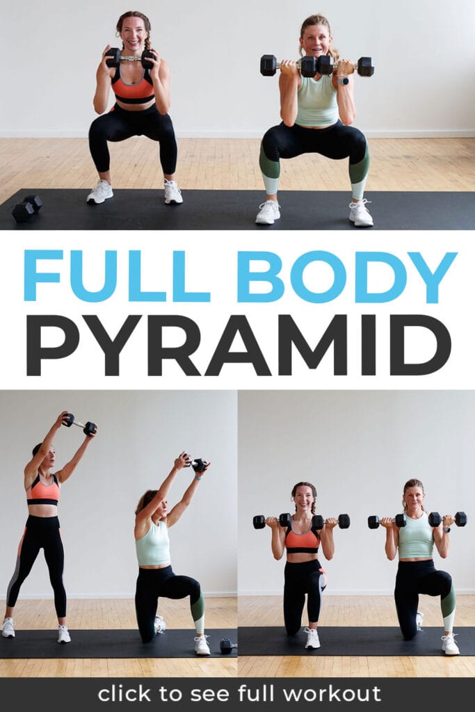Full Body Pyramid HIIT Workout Pin for Pinterest