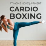 Pin for Pinterest of core and cardio kickboxing workout