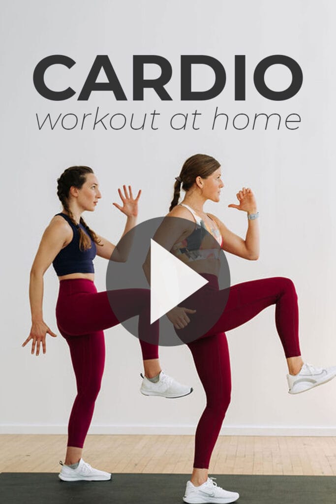 Cardio Workout At Home Pin for Pinterest