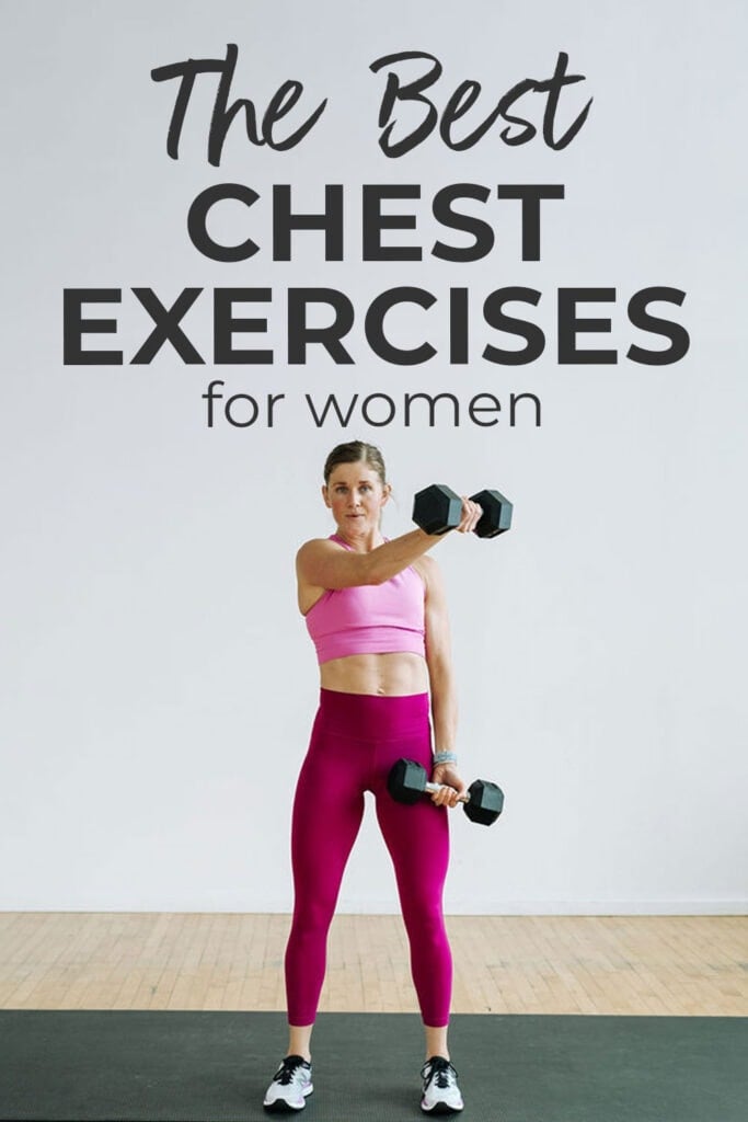 The Best Chest workouts for women At Home | pin for pinterest