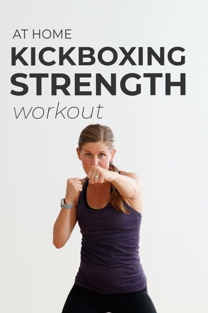 Kickboxing Workout at home | pin for pinterest