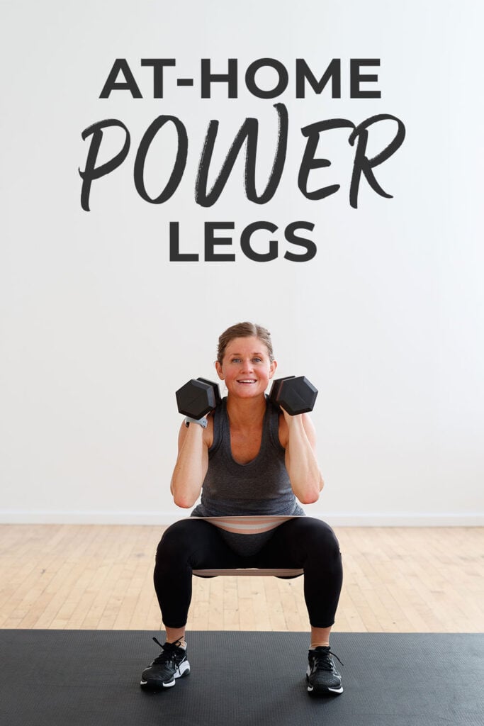10 minute power leg workout at home | pin for pinterest