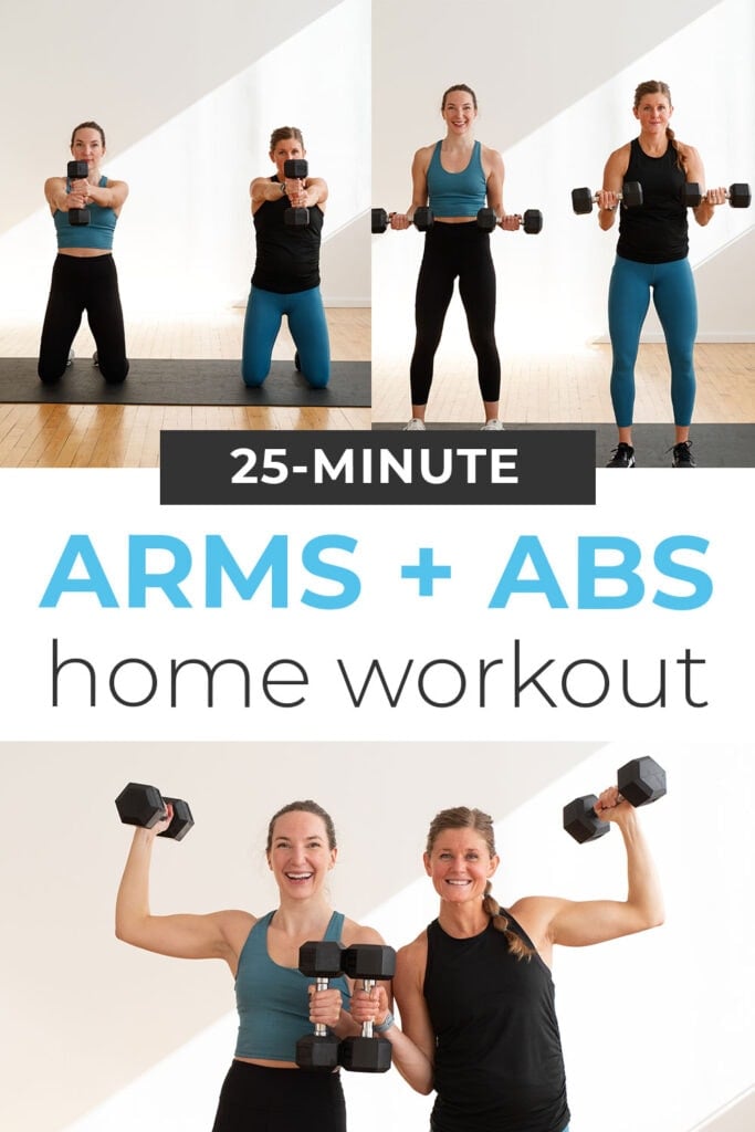 Arms and Abs Workout At Home with Weights