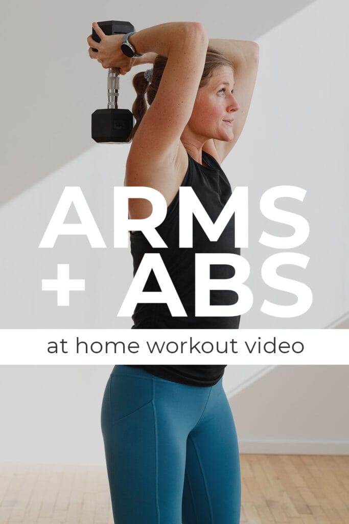 Arms and Abs Workout At Home (Video)