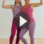Pin for Pinterest of women performing dumbbell leg and butt exercises