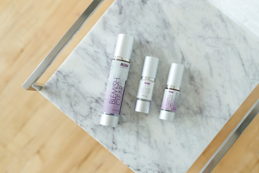 NOW natural and organic skincare products 