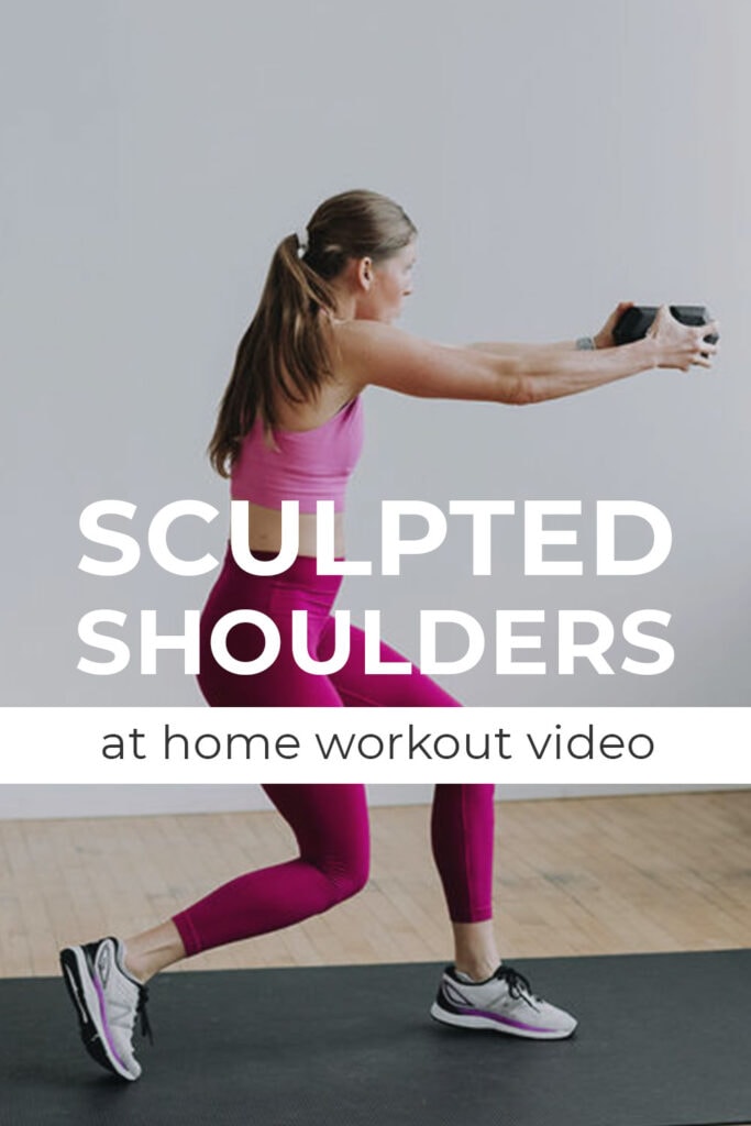 Dumbbell Shoulder Workout for Women At Home Pin