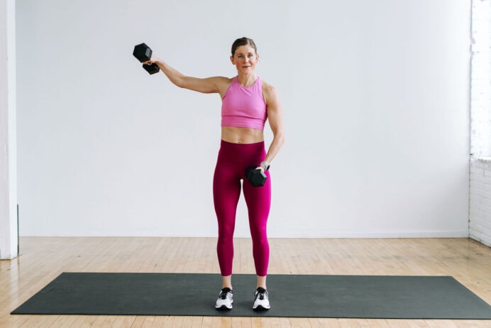 7 Dumbbell Shoulder Exercises for Women (Video) | Nourish Move Love