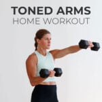 Pin for Pinterest of Shoulders, Biceps and Triceps Workout