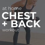 Pin for Pinterest of chest and back workout for women