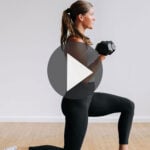 Pin for Pinterest of full body HIIT workout at home