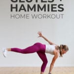 Pin for Pinterest of glute and hamstring workout