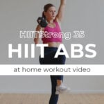 Pin for Pinterest of HIIT ab workout