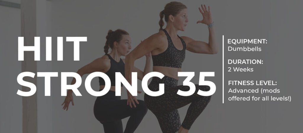 HIITStrong full body workout plan