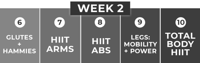 HIITStrong 35: FREE 2-Week Full Body Workout Plan | Nourish Move Love