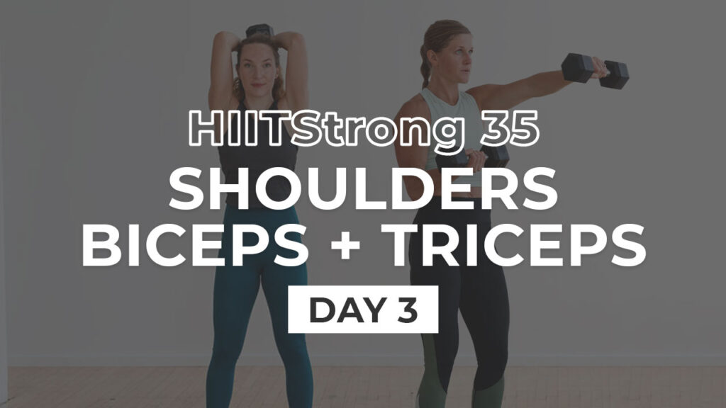 Bicep, Shoulder and Tricep Workout At Home with Dumbbells