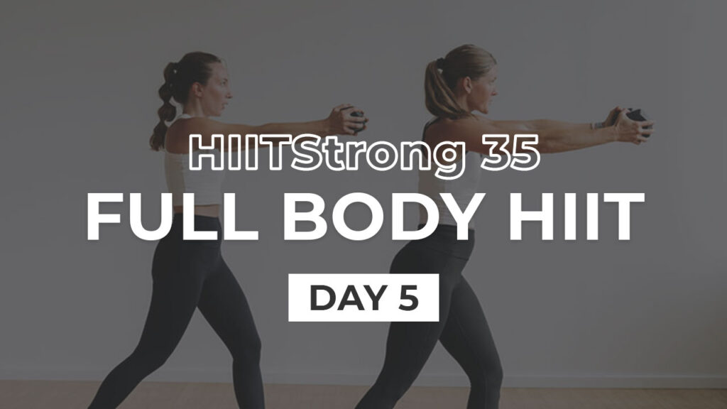 Full Body HIIT Workout At Home with Weights | HIITStrong Day 5