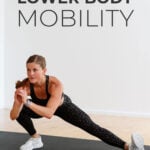 Pin for Pinterest of leg mobility workout