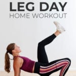 Pin for Pinterest of leg workout for women