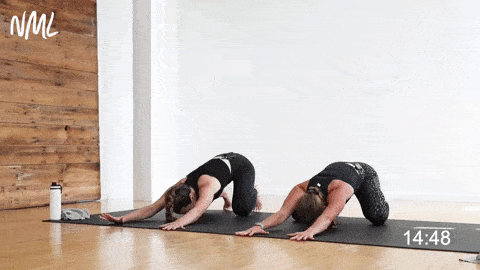childs pose to high plank | power yoga 