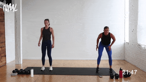 Burpee and High Knees | total body HIIT training