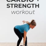 Cardio and Strength Training pin for pinterest