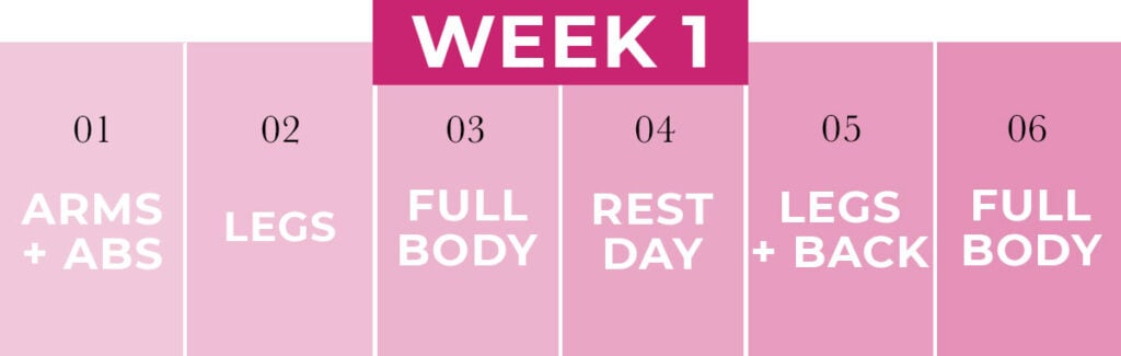 Workout Plan PDF: Week 1 of Workouts