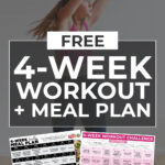 Monthly Workout Plan pin for pinterest