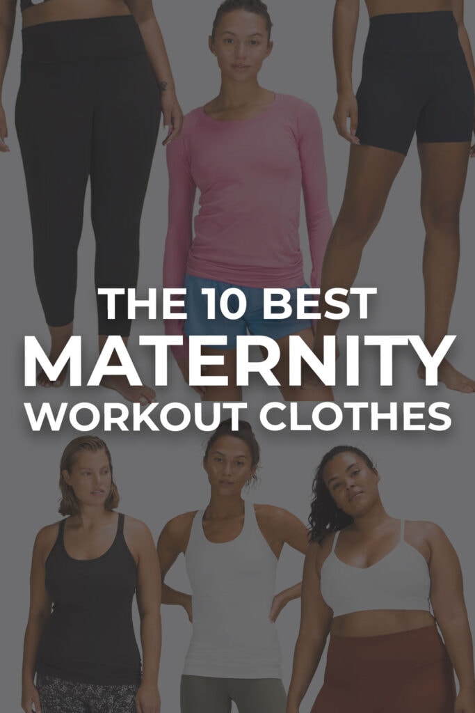 lululemon Maternity: best maternity workout clothes | pin for pinterest