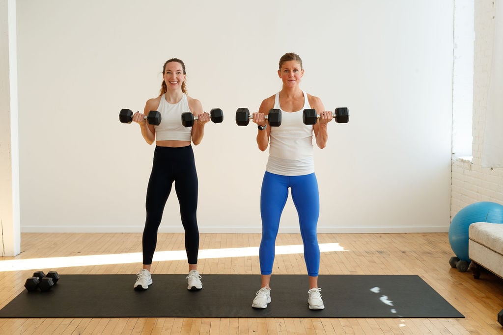 Chest and Arm Workout for Women At Home with dumbbells 