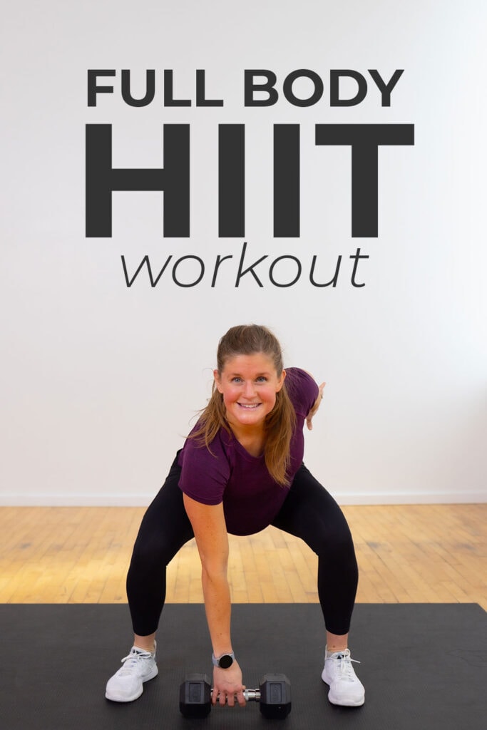 Full Body HIIT Circuit Workout for women (pin for pinterest)