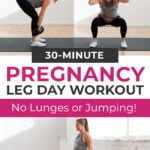 Pin for Pinterest of the best lower body exercises at home