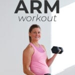 Pregnancy Arm Workout pin for pinterest