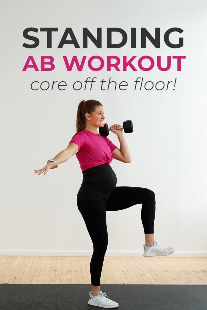 5 BEST Standing Ab Exercises for Women Pin for Pinterest