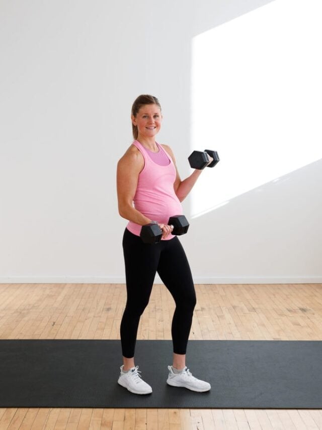 5 Dumbbell Arm Exercises for Pregnancy (Safe and Effective Workout)!