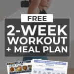 2 Week Workout Plan pin for pinterest