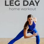 Pin for Pinterest of bodyweight leg workout