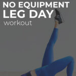 Pin for Pinterest of bodyweight leg workout