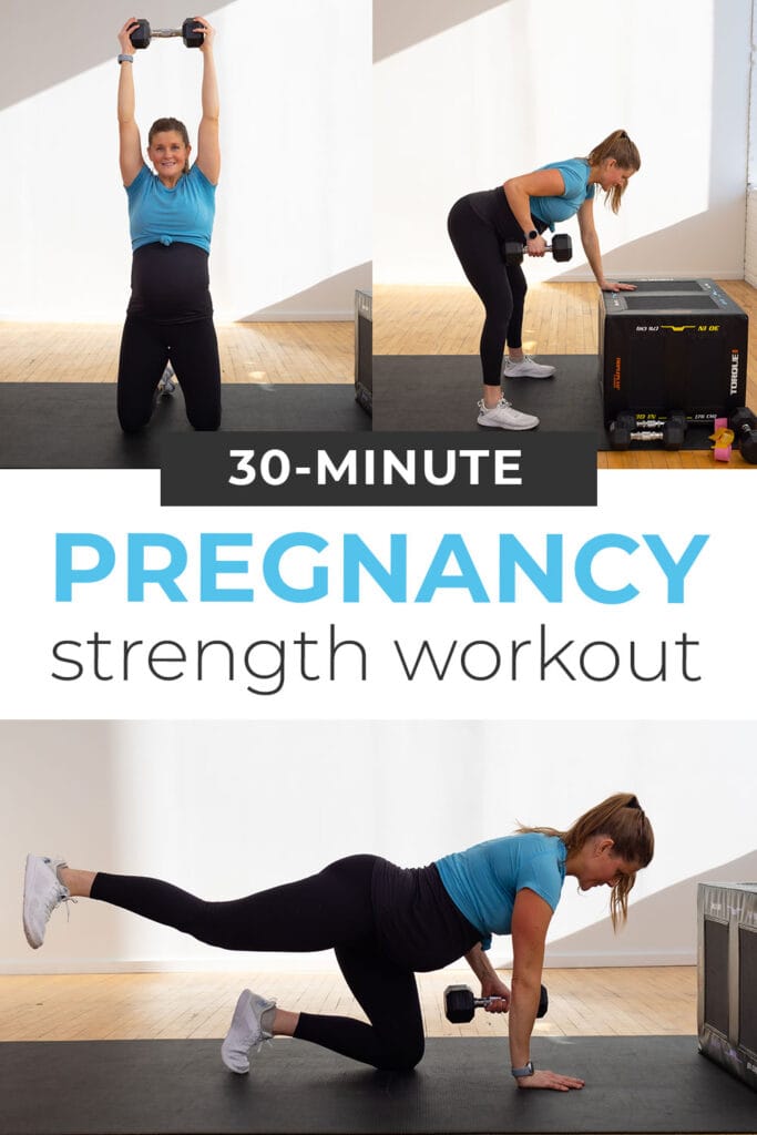 30-Minute Pregnancy Strength Workout At Home, best exercises for pregnant women
